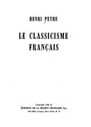 Le classicisme français.