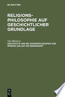 Geschichte der religionsphilosophie von Spinoza bis auf die gegenwart /