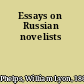 Essays on Russian novelists