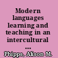 Modern languages learning and teaching in an intercultural field /