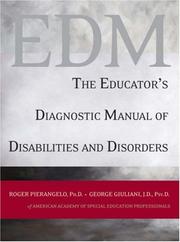 EDM : the educator's diagnostic manual of disabilities and disorders /