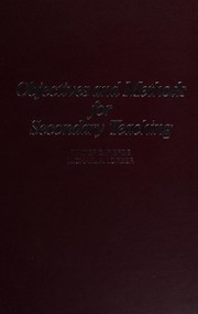 Objectives and methods for secondary teaching /