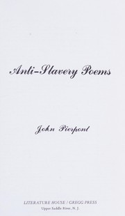 Anti-slavery poems.