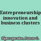 Entrepreneurship, innovation and business clusters