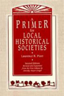 A primer for local historical societies /