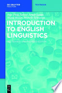 Introduction to English linguistics /