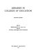 Libraries in colleges of education /