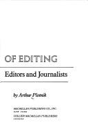 The elements of editing : a modern guide for editors and journalists /