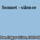 Sonnet - silence