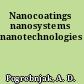 Nanocoatings nanosystems nanotechnologies