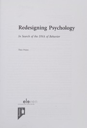Redesigning pyschology : in search of the DNA of behavior /