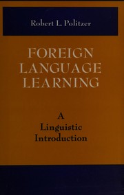 Foreign language learning ; a linguistic introduction /
