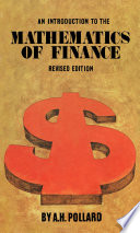 An introduction to the mathematics of finance /