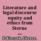 Literature and legal discourse equity and ethics from Sterne to Conrad /