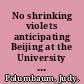 No shrinking violets anticipating Beijing at the University of Iowa World Women & Media Workshop, March 23-26, 1995 /