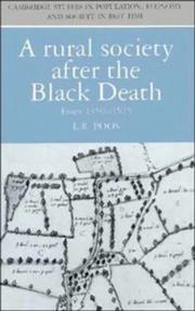 A rural society after the Black Death : Essex, 1350-1525 /