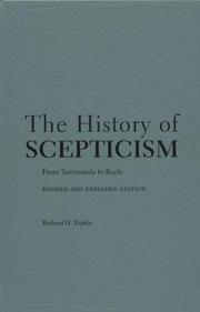 The history of scepticism : from Savonarola to Bayle /