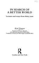 In search of a better world : lectures and essays from thirty years /