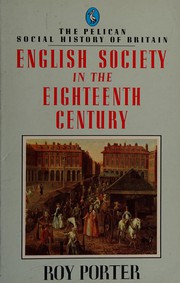 English society in the eighteenth century /