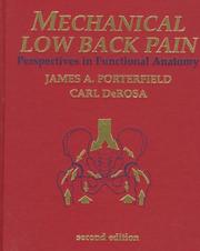 Mechanical low back pain : perspectives in functional anatomy /