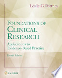 Foundations of clinical research : applications to evidence-based practice /