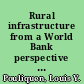 Rural infrastructure from a World Bank perspective : a knowledge management framework /