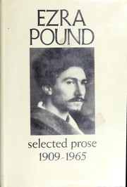 Selected prose, 1909-1965 /