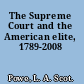 The Supreme Court and the American elite, 1789-2008