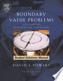 Boundary value problems and partial differential equations student solutions manual /