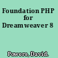 Foundation PHP for Dreamweaver 8