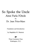 So spoke the uncle = Ainsi parla l'oncle /