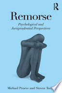 Remorse : psychological and jurisprudential perspectives /