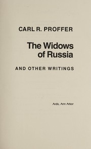 The widows of Russia & other writings /