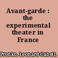 Avant-garde : the experimental theater in France /