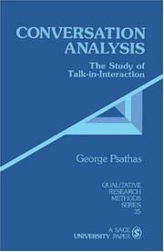 Conversation analysis : the study of talk-in-interaction /