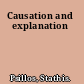 Causation and explanation