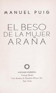 El beso de la mujer araña /