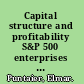 Capital structure and profitability S&P 500 enterprises in the light of the 2008 financial crisis /