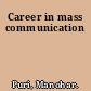 Career in mass communication