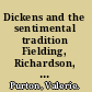 Dickens and the sentimental tradition Fielding, Richardson, Sterne, Goldsmith, Sheridan, Lamb /