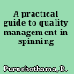 A practical guide to quality management in spinning