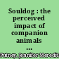 Souldog : the perceived impact of companion animals on older lesbian adults /