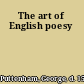 The art of English poesy