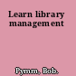 Learn library management