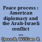 Peace process : American diplomacy and the Arab-Israeli conflict since 1967 /