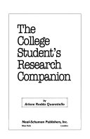 The college student's research companion /