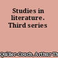 Studies in literature.  Third series