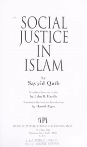 Social justice in Islam /