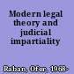 Modern legal theory and judicial impartiality