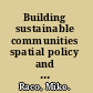 Building sustainable communities spatial policy and labour mobility in post-war Britain /